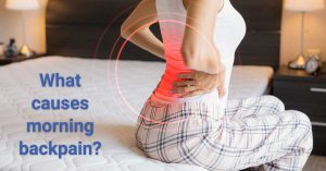 What causes morning back pain?