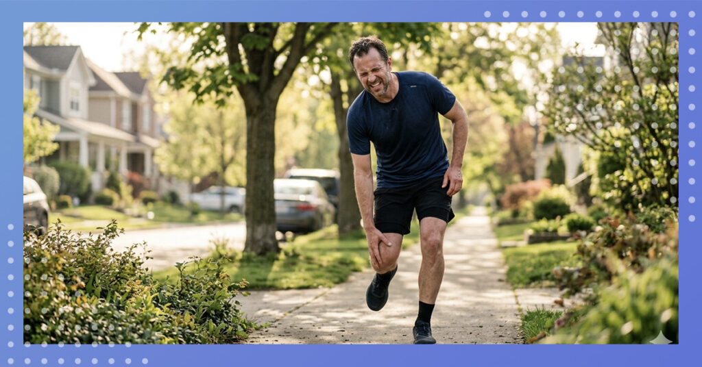 Hurt leg while jogging