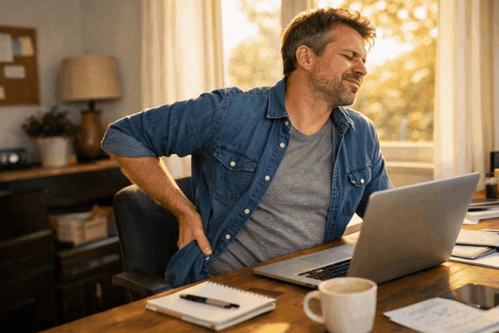 Back pain at desk